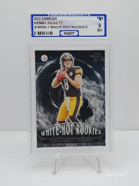 2022 Panini Donruss White Hot Rookies Kenny Pickett #WHR-1 RC Pittsburgh Steelers Parish 9 Mint