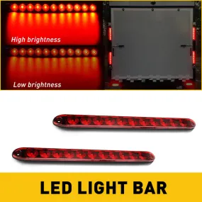 2pcs 15inch 11LEDs Brake Light Bar Stop Turn Tail Lights Assembly 12V