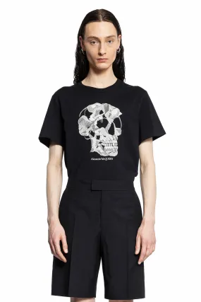 ALEXANDER MCQUEEN MAN BLACK T-SHIRTS & TANK TOPS