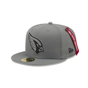 Alpha Industries X Arizona Cardinals Gray 59FIFTY Fitted Hat