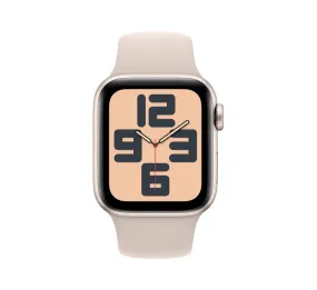 Apple Watch SE (2nd Generation) 44mm Starlight Aluminium Case With Starglight Sport Band M/L MRE53