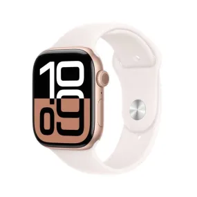 Apple Watch Series 10 GPS   Cellular Rose Gold Aluminum Case with Light Blush Sport Band