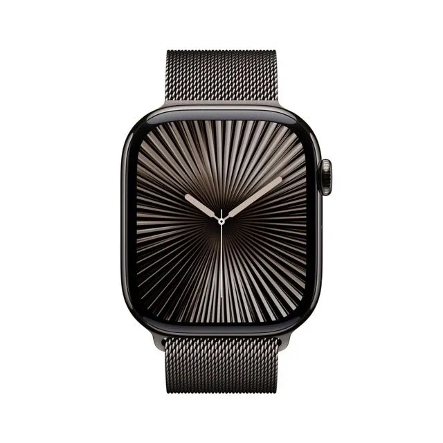 Apple Watch Series 10 GPS   Cellular Slate Titanium Case with Slate Milanese Loop