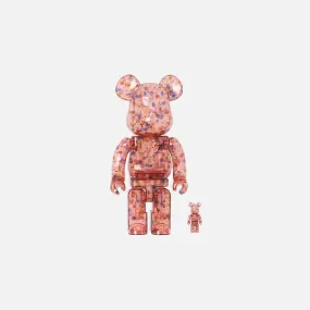 BearBrick Anrealage 400%   100% - Clear Pink