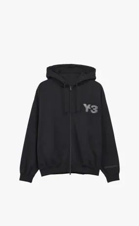 BIG LOGO ZIP BLACK HODDIE