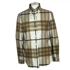 Burberry Brand New £550 Nova Check Cotton Shirt XXXS