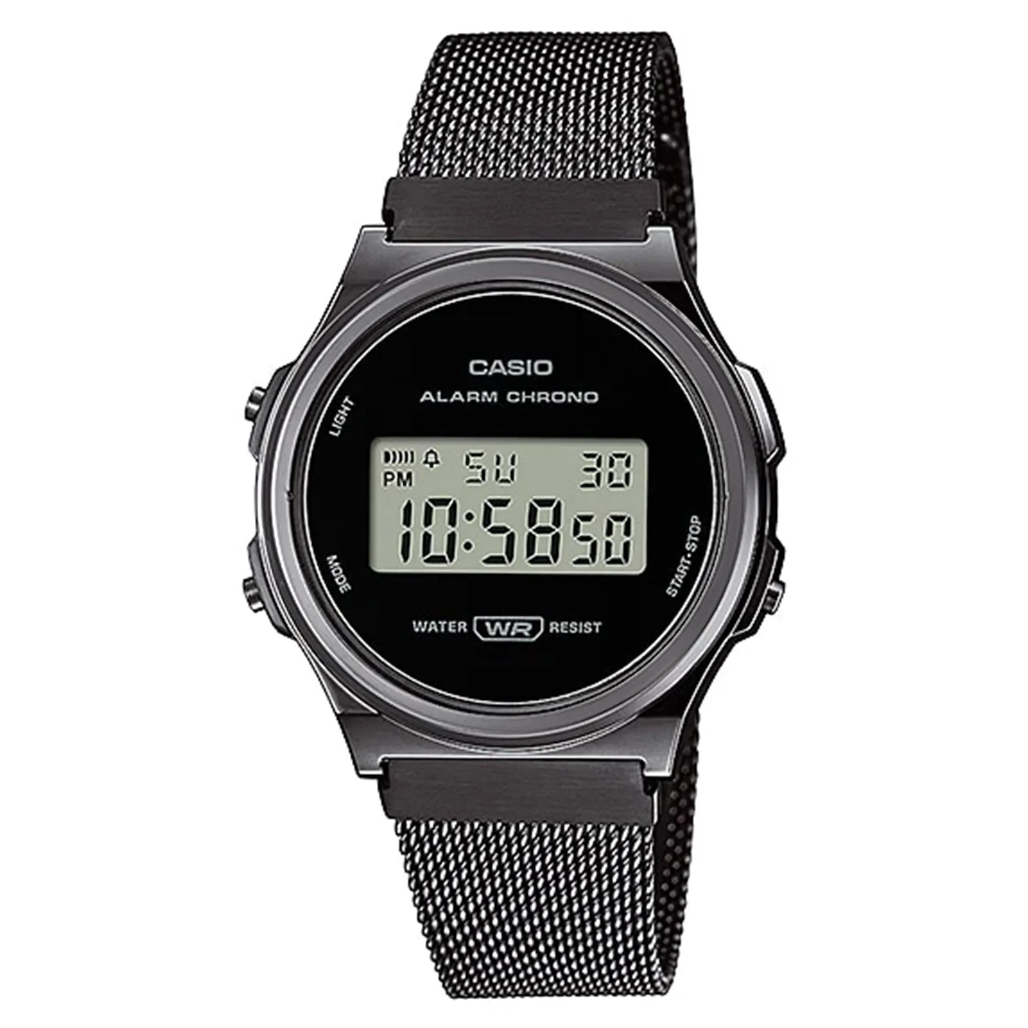 Casio Classic Black Mesh Digital Men's Watch - A171WEMB-1A