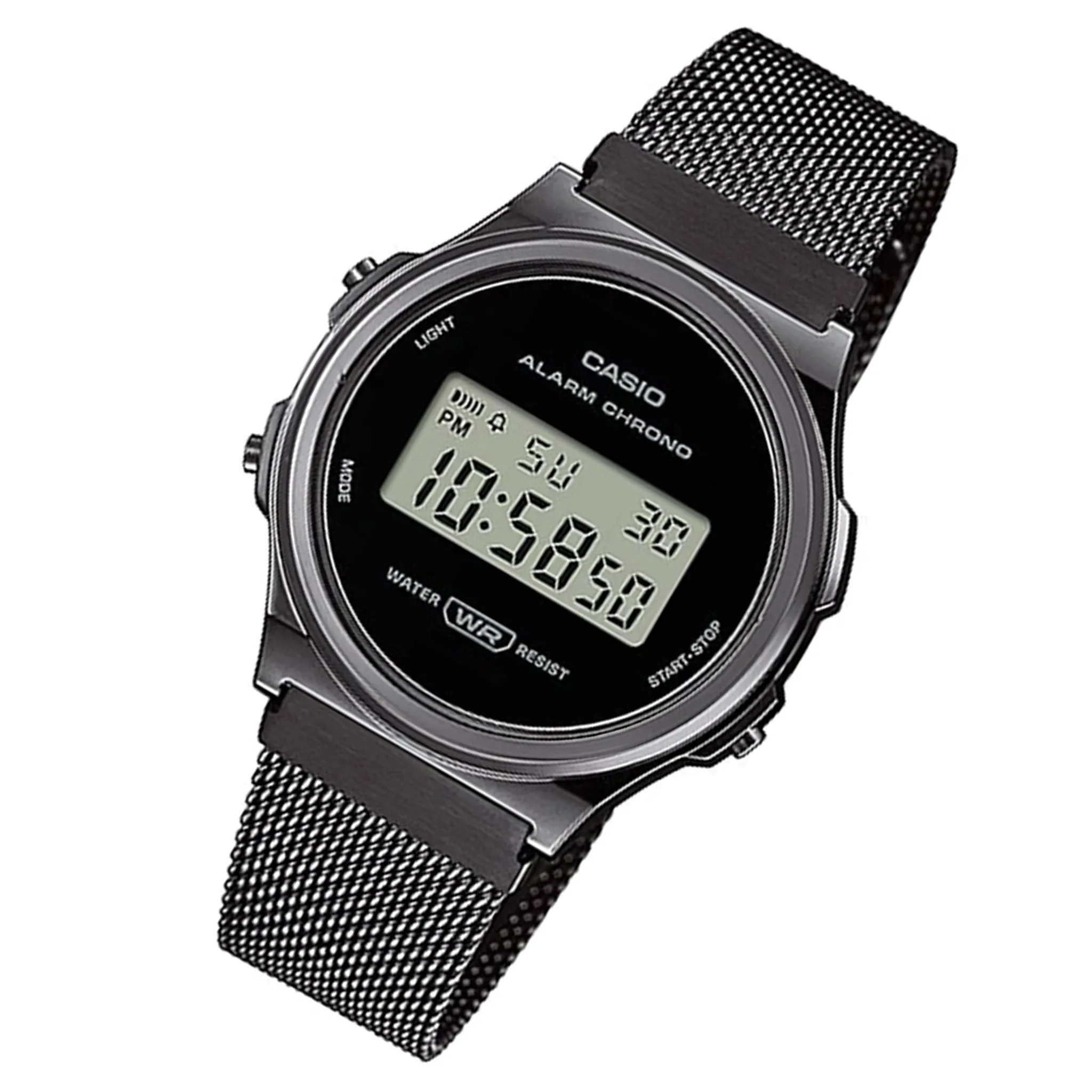 Casio Classic Black Mesh Digital Men's Watch - A171WEMB-1A