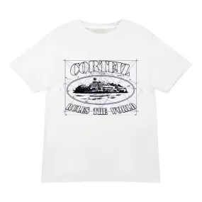 Corteiz Math Alcatraz Tee White