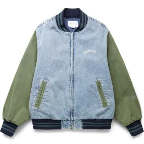 DENIM VARSITY JACKET