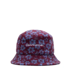 FLORAL FLEECE BUCKET HAT