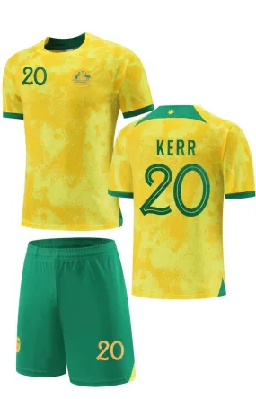 Football Jersey set Australia home 22-23 KERR number#20 ( Australia shirt / soccer shirt / country shirt / football shirt )