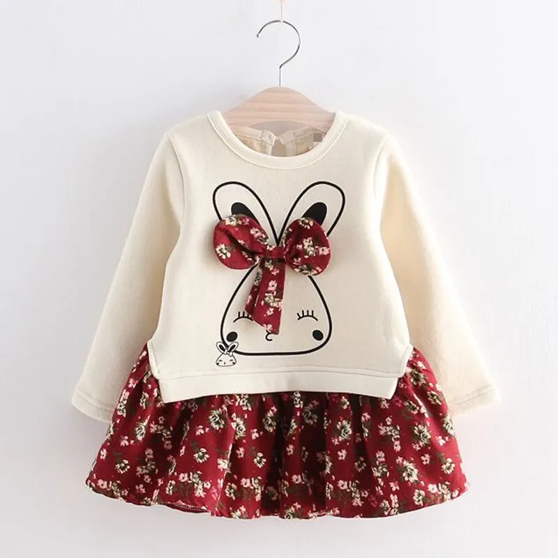 Girls Animal Style Flower Dress