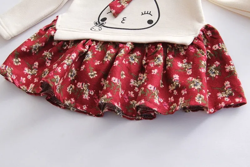 Girls Animal Style Flower Dress