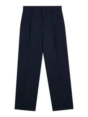 Haij Twill Pleated Pants / JL Navy