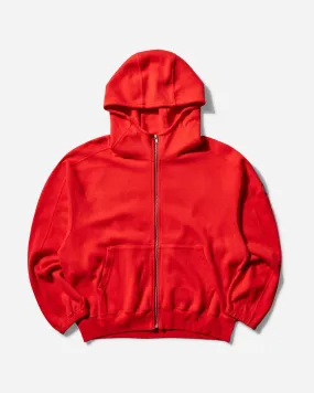 Men's DBL Knit Zip Hoodie Red