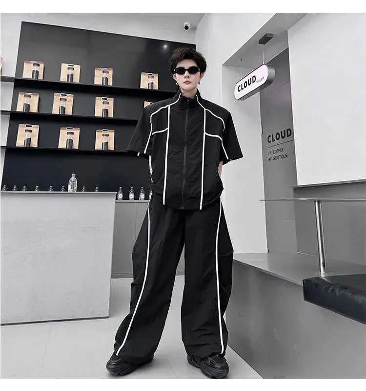 Men's Japanese Streetwear Baggy 2-Piece Set