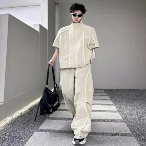 Men's Japanese Streetwear Baggy 2-Piece Set