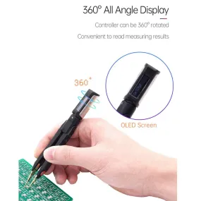 Miniware DT71 Mini Digital Tweezers Portable Multimeter Testers LCR/ESR Meter, Measure SMD, Including Resistor, Capacitor, Inductance, Voltage, Frequency, and Diode. Interchangeable Tweezer Tips
