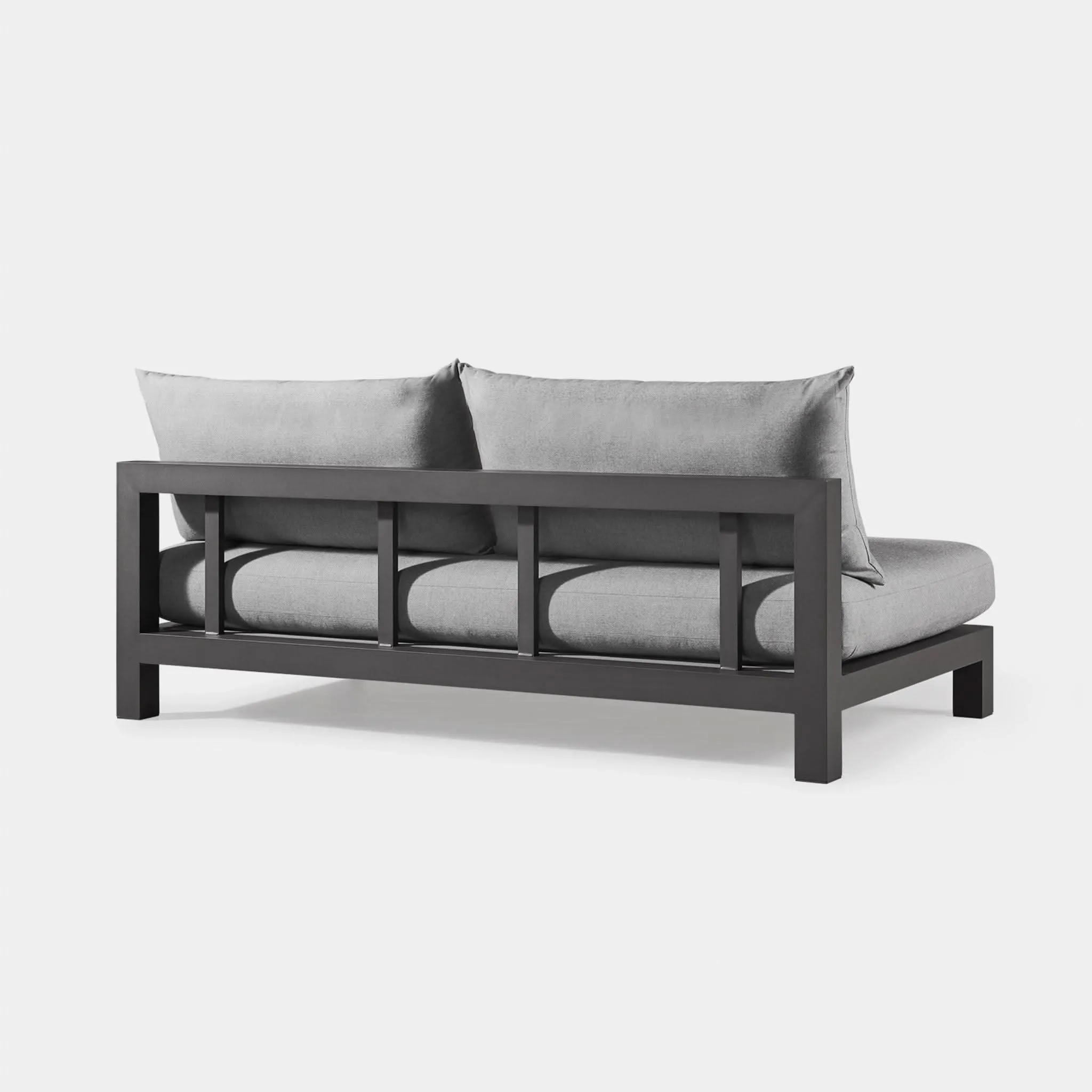 Pacific Aluminum 2 Seat Armless Sofa