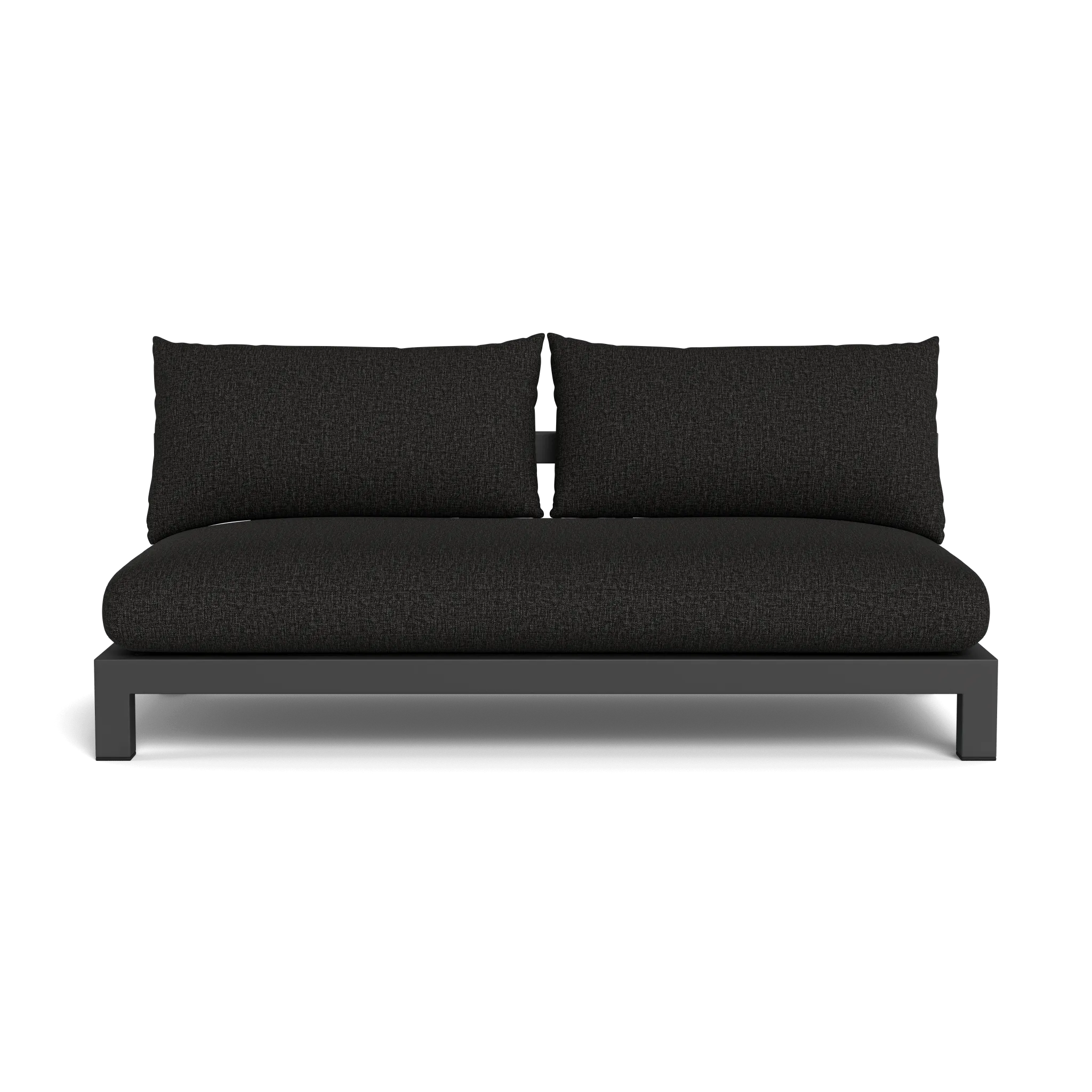 Pacific Aluminum 2 Seat Armless Sofa