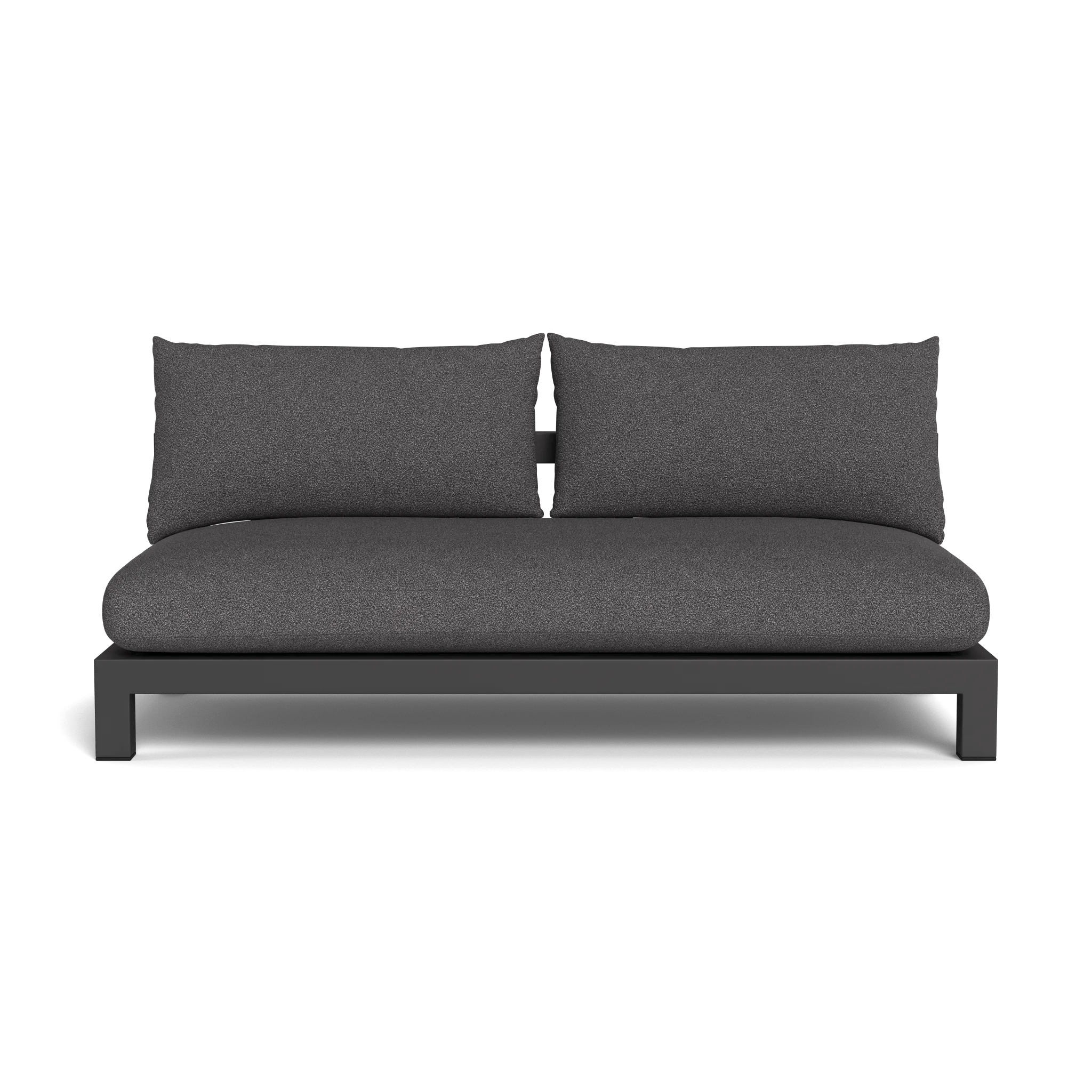 Pacific Aluminum 2 Seat Armless Sofa