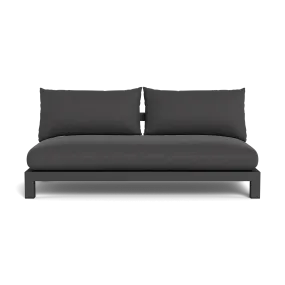 Pacific Aluminum 2 Seat Armless Sofa