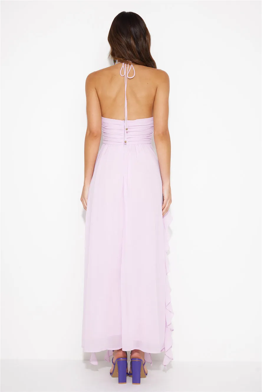 Pastel Sunset Maxi Dress Lavender