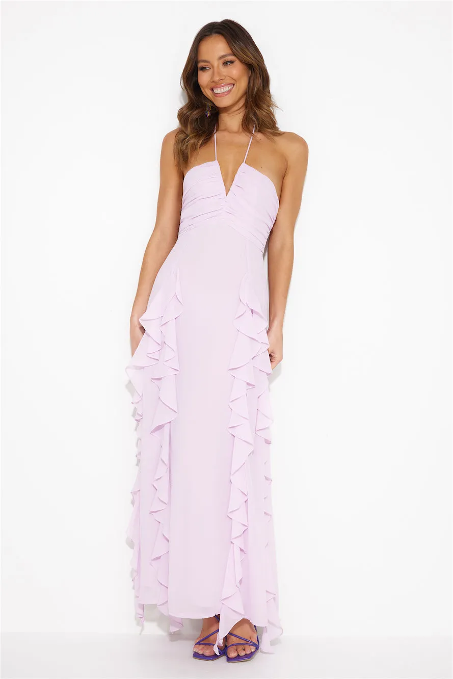 Pastel Sunset Maxi Dress Lavender