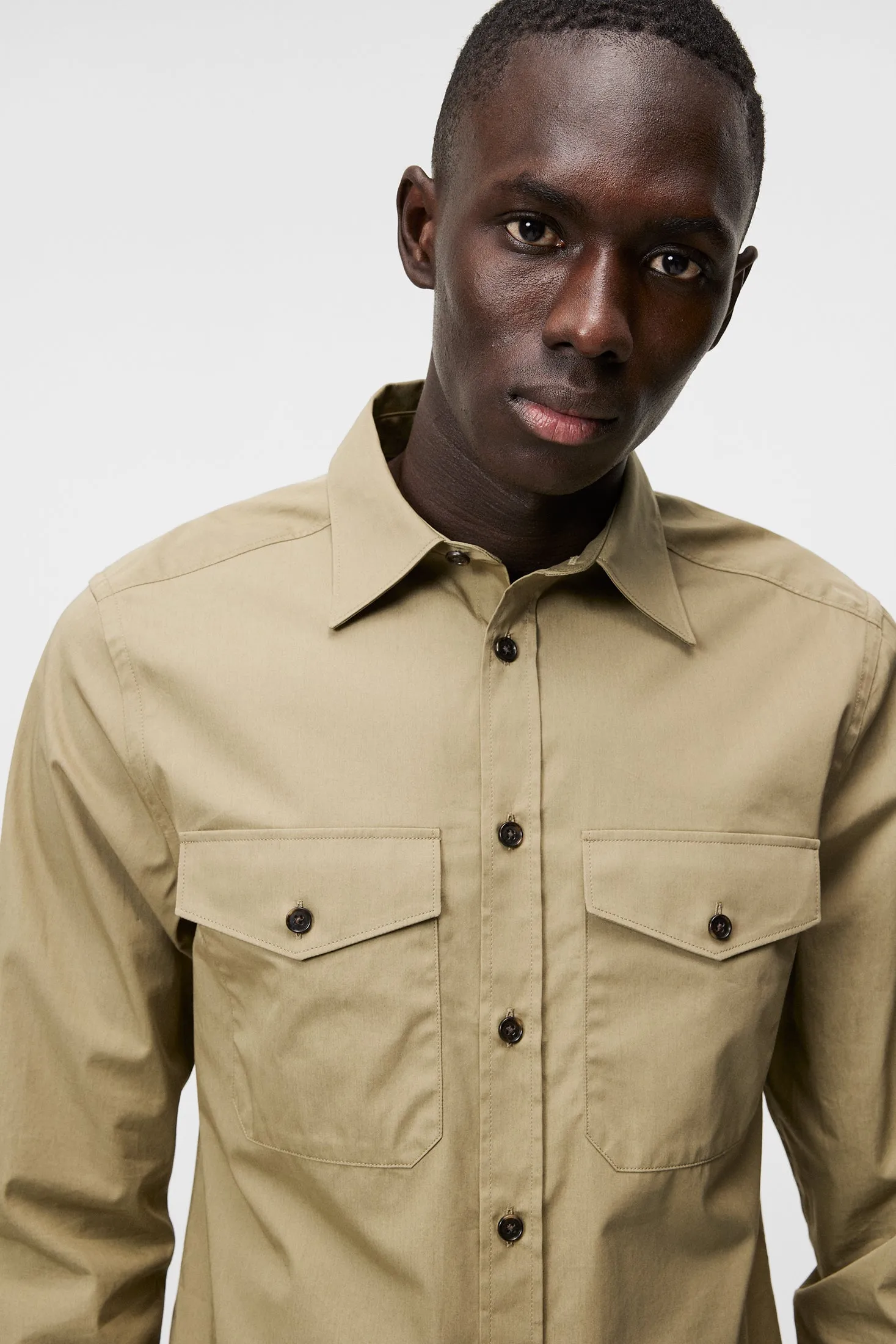 Perry 2 Pocket slim Shirt / Aloe