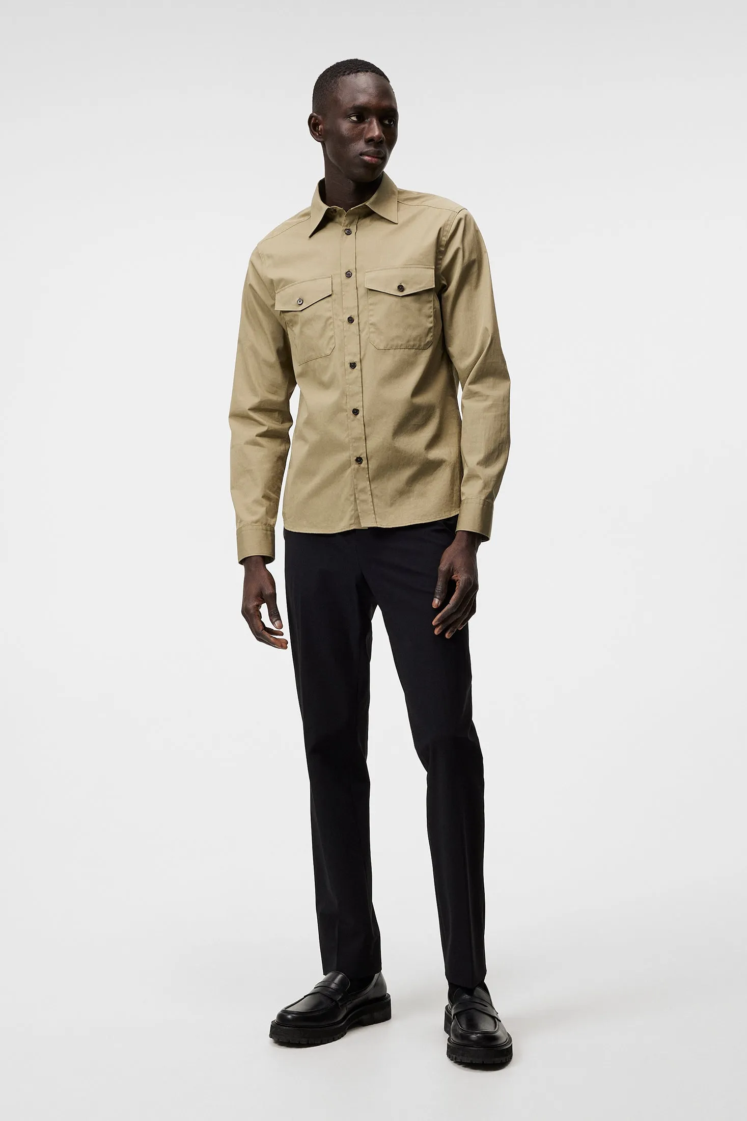 Perry 2 Pocket slim Shirt / Aloe