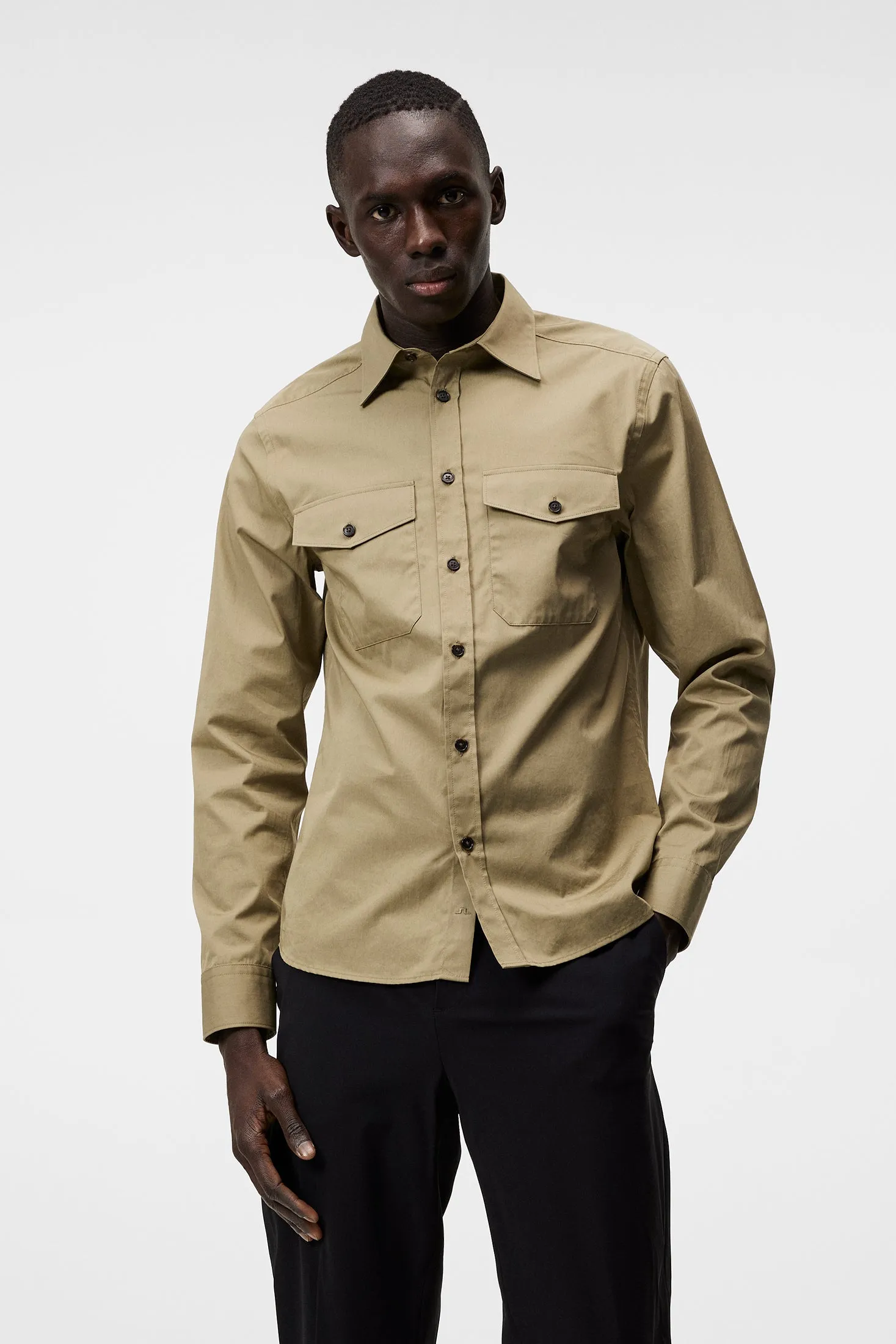 Perry 2 Pocket slim Shirt / Aloe