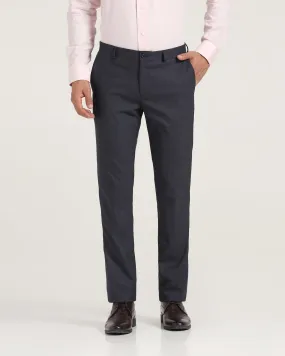 Slim Comfort B-95 Formal Navy Check Trouser - Manny