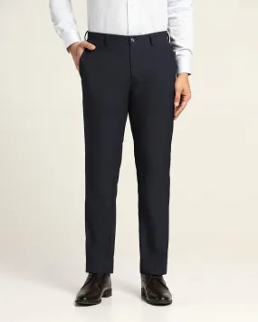 Slim Comfort B-95 Formal Navy Textured Trouser - Cam