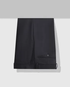 Slim Fit B-91 Formal Black Textured Trouser - Doris