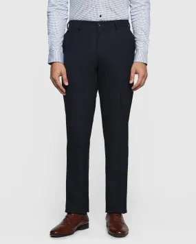 Straight B-90 Formal Blue Textured Trouser - Beck