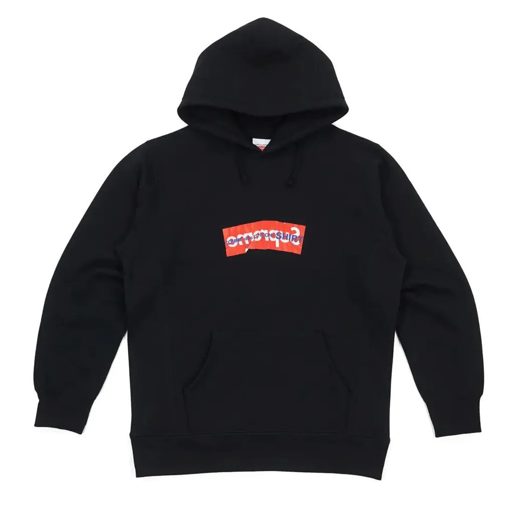 Supreme Comme Des Garcons 2017 Box Logo Hoodie 'Black'