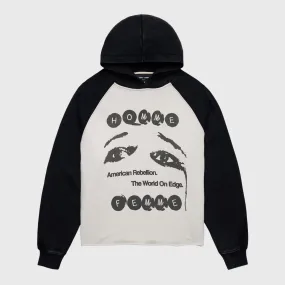 Teary Eye Hoodie White/Black