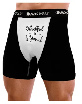 Thankful for you Mens Boxer Brief Underwear