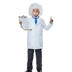 VeeGet Einstein Scientist Kids Children Cosplay Costume Outfits Halloween Carnival Party Disguise Suit BoysKidsCostume