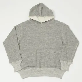 Warehouse & Co 453 Two Pocket Set-In Hooded Sweatshirt - Heather Grey