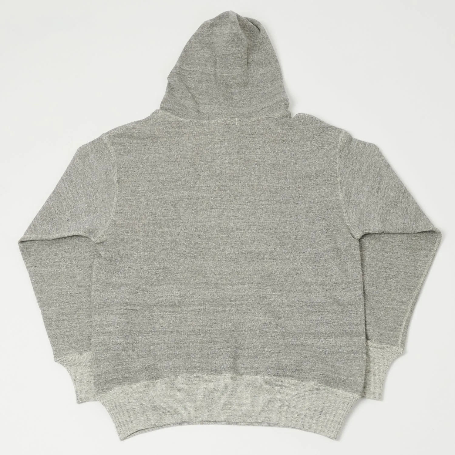 Warehouse & Co 453 Two Pocket Set-In Hooded Sweatshirt - Heather Grey