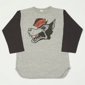 Warehouse & Co 'Eastlake' 4800 Baseball Tee - Heather Grey/Black